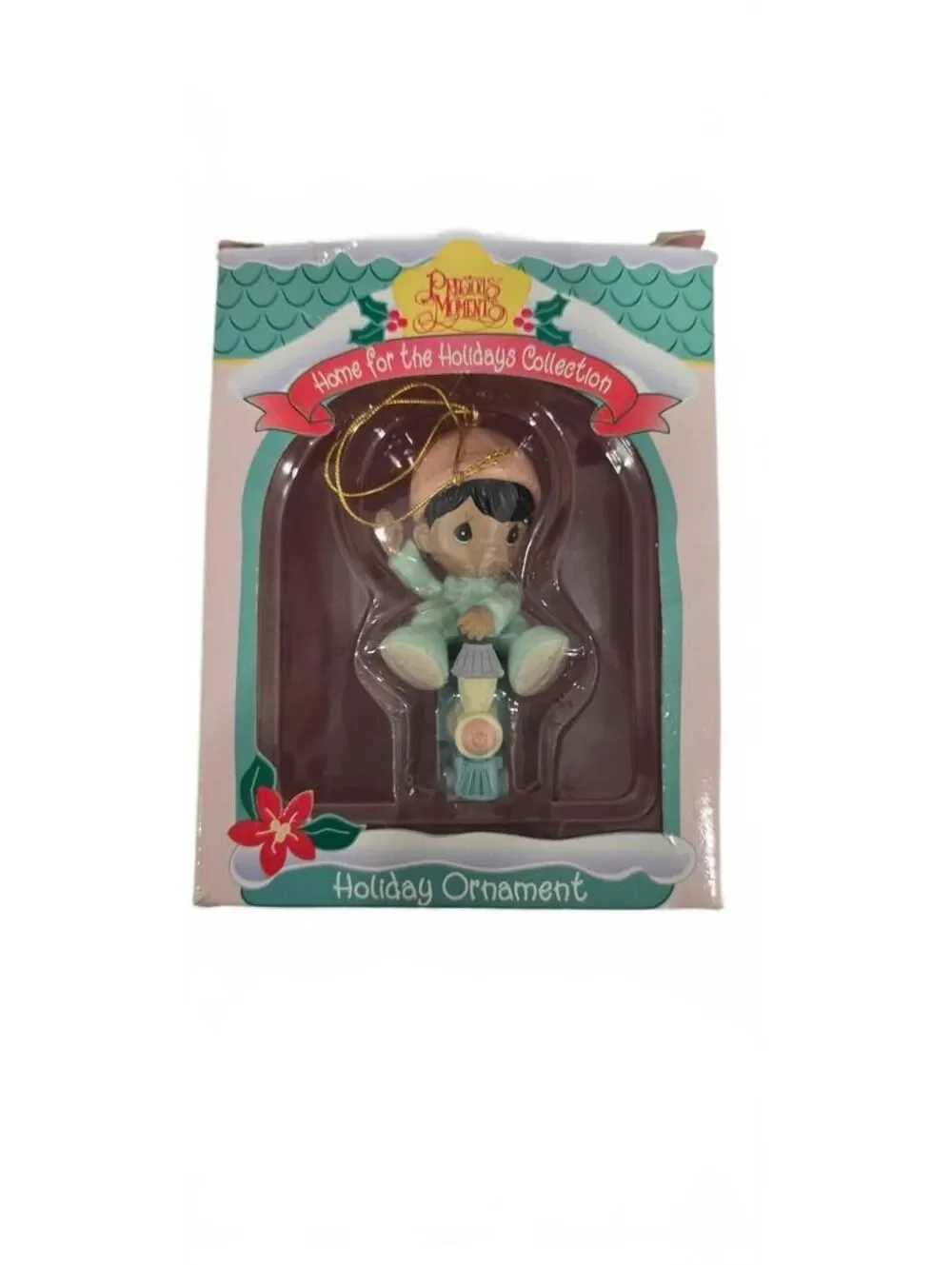1996 Precious Moments Home for the Holidays Collection Holiday Ornament